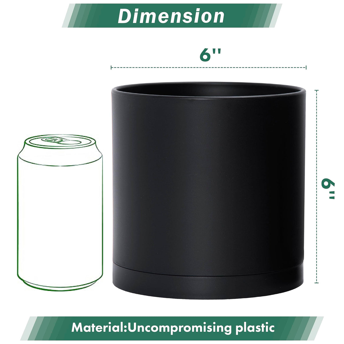 D'vine Dev modern straight cylinder planter enhances minimalist room décor