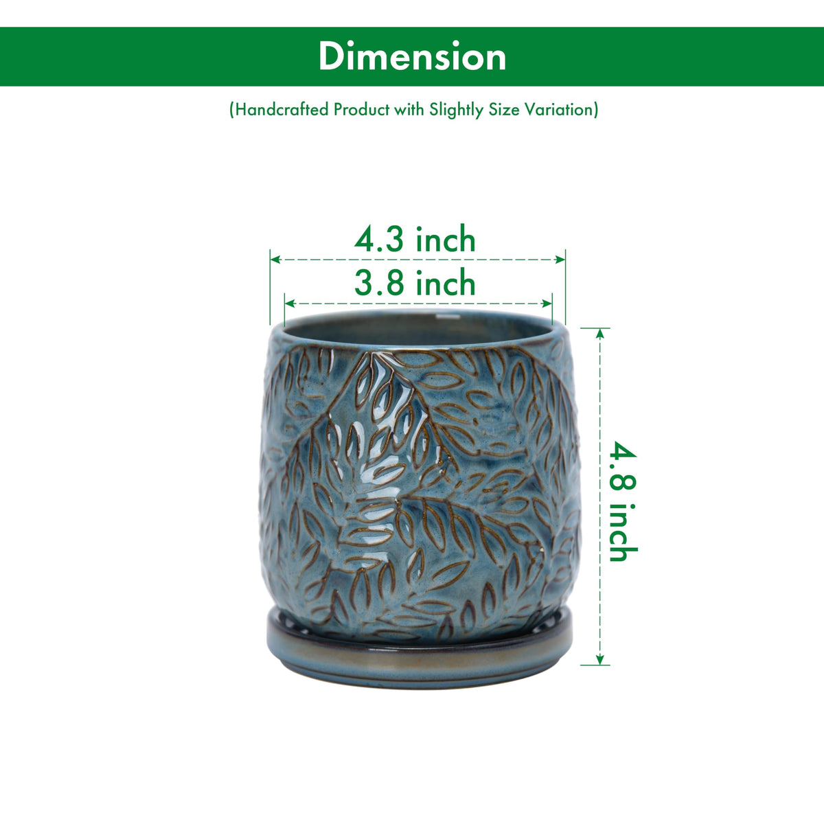 D'vine Dev Ocean Teal planter with saucer demonstrates color harmony and surface protection.