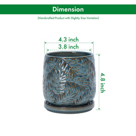 D'vine Dev Ocean Teal planter with saucer demonstrates color harmony and surface protection.