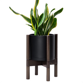 D'vine Dev 8-inch planter with stand for indoor display and durable plastic