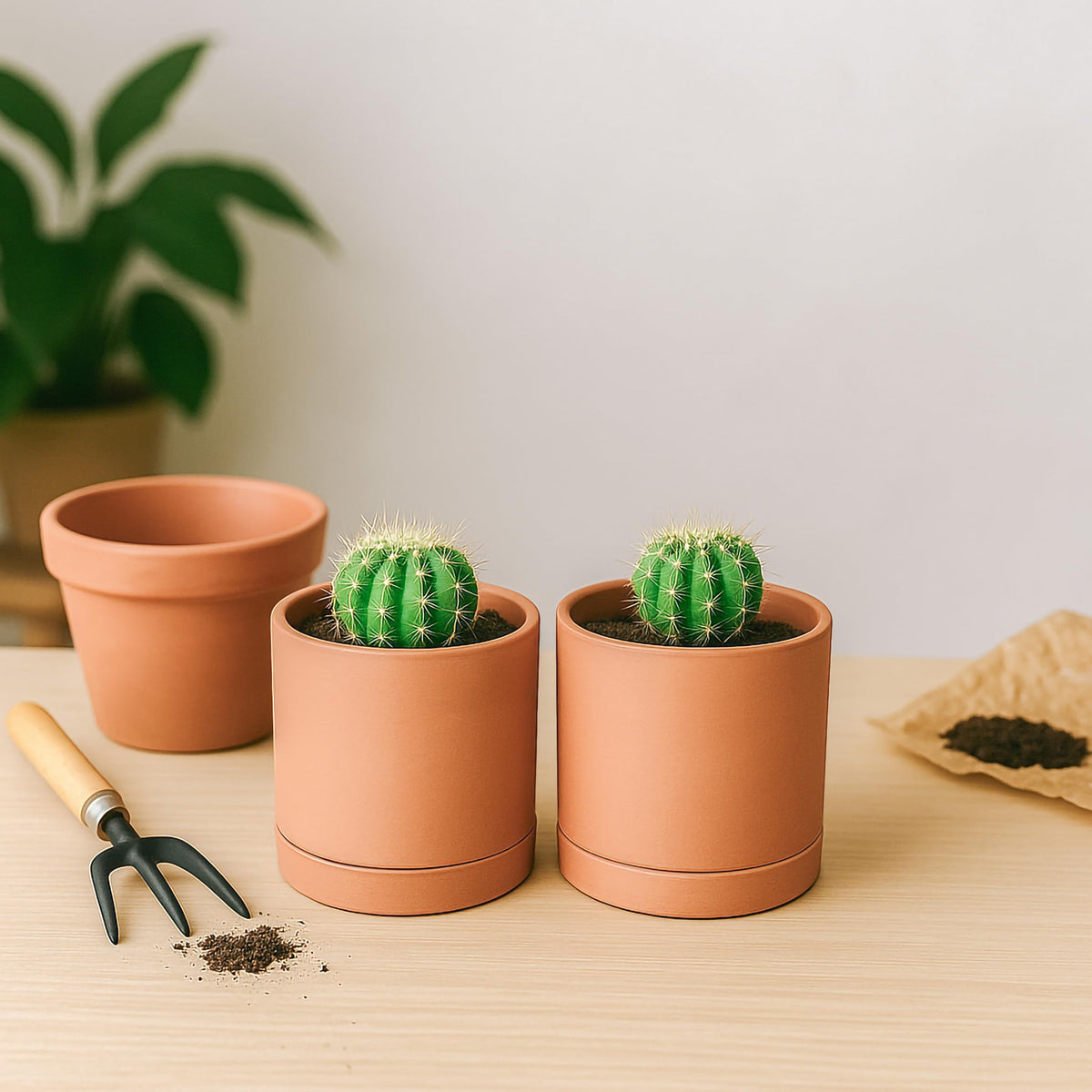 D'vine Dev round minimalist pot suitable for small indoor plants