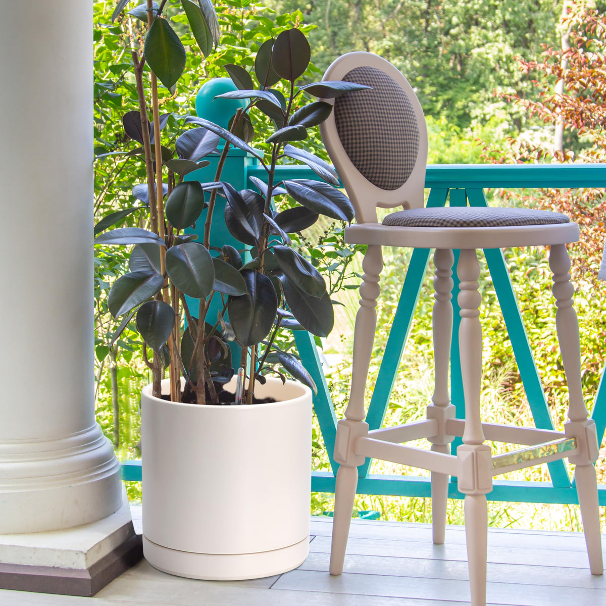 Window sill setup featuring the D'vine Dev planter for indoor greenery