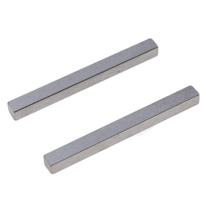 DVPARTS 2X Rear Wheel Axle Square Key front view shows precise fit for lawn tractors
