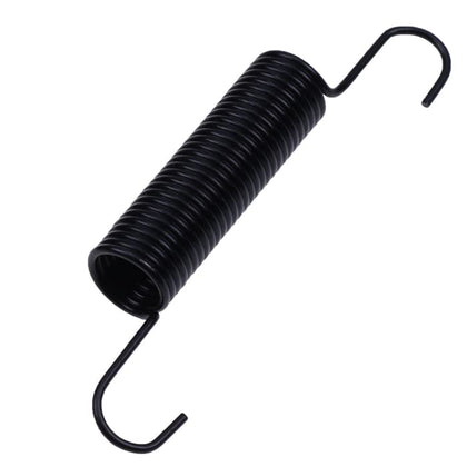 DVPARTS 532169022 idler return springs installed on a Husqvarna tractor for belt tension support