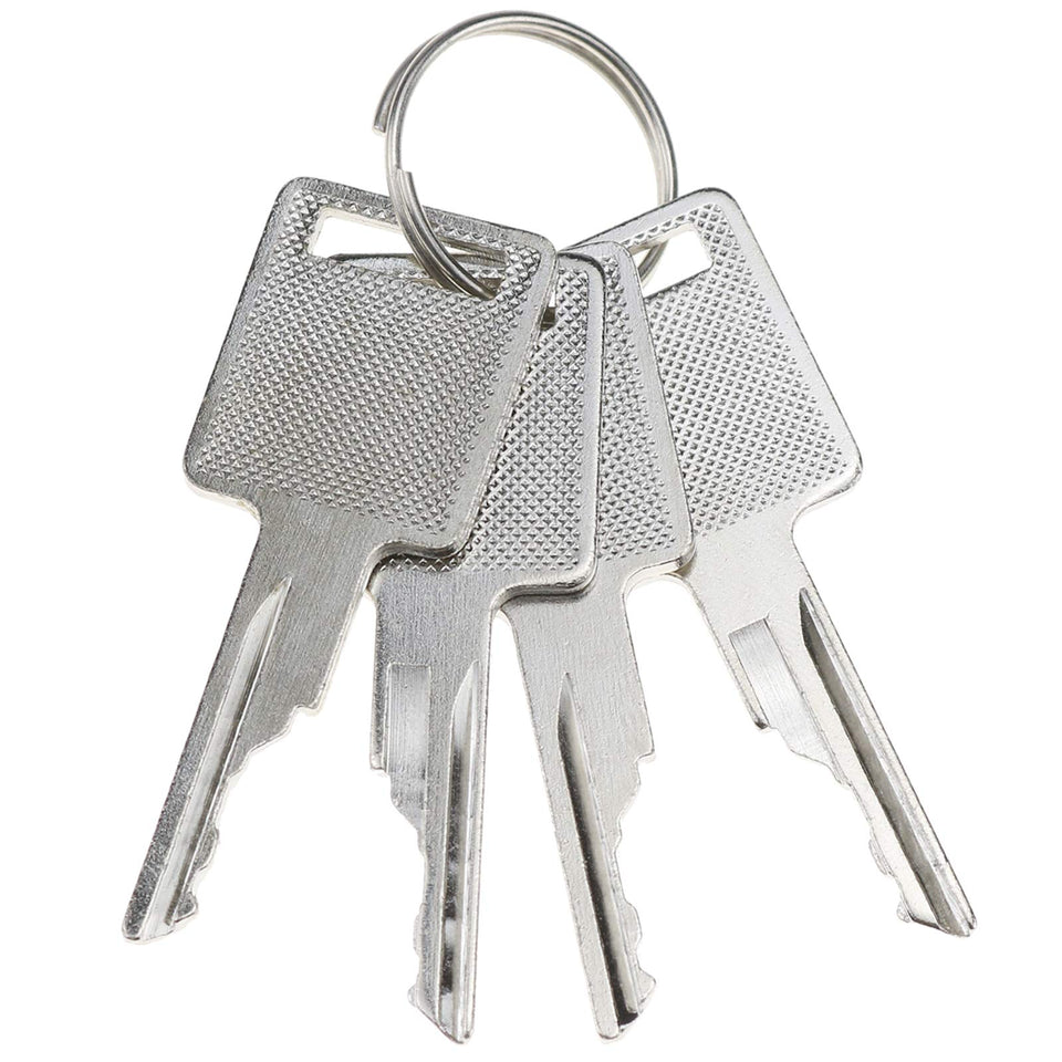 DVPARTS ignition keys 4-pack, ready spare set for quick Bobcat ignition on busy sites