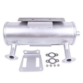 DVPARTS muffler kit 24-786-12-S back view highlights precise fit for CH models.
