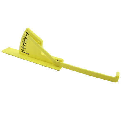 DVPARTS upgrade mower deck gauge with extended base stabilizing adjustments