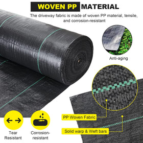 DWALE 3.5oz heavy-duty geotextile offers strong underlayment for projects.