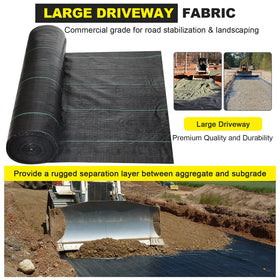 DWALE 600-lb tensile strength underlayment for stable road beds.