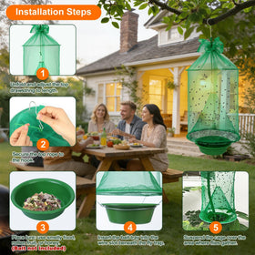 Dwcom Trap bait bowl inside the trap ready for selective, odor-based fly attraction.