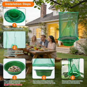Dwcom Trap used in farm yard to reduce fly trouble