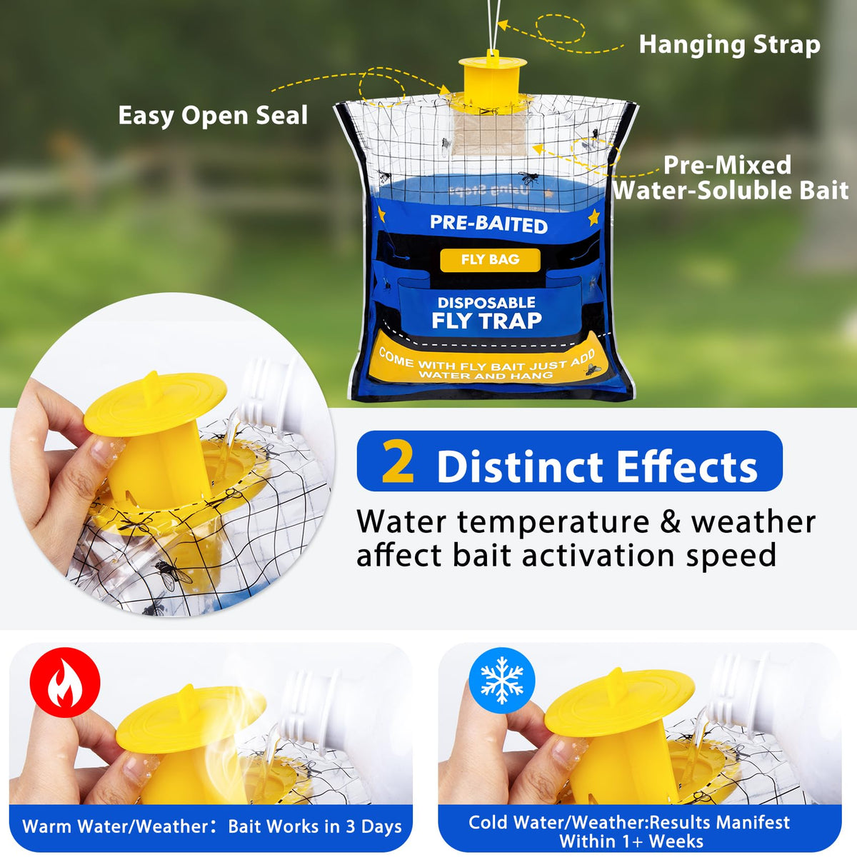 Dwcom Trap high-capacity bag handles farm-scale fly activity