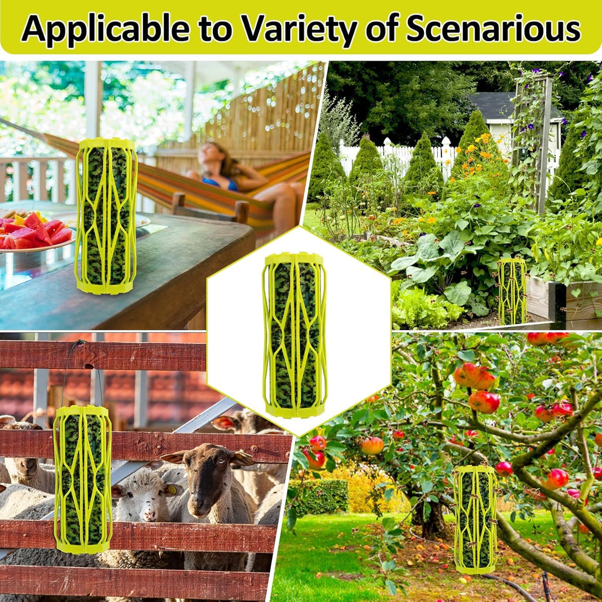Dwcom Trap versatile indoor-outdoor use fits kitchens, patios, and gardens.