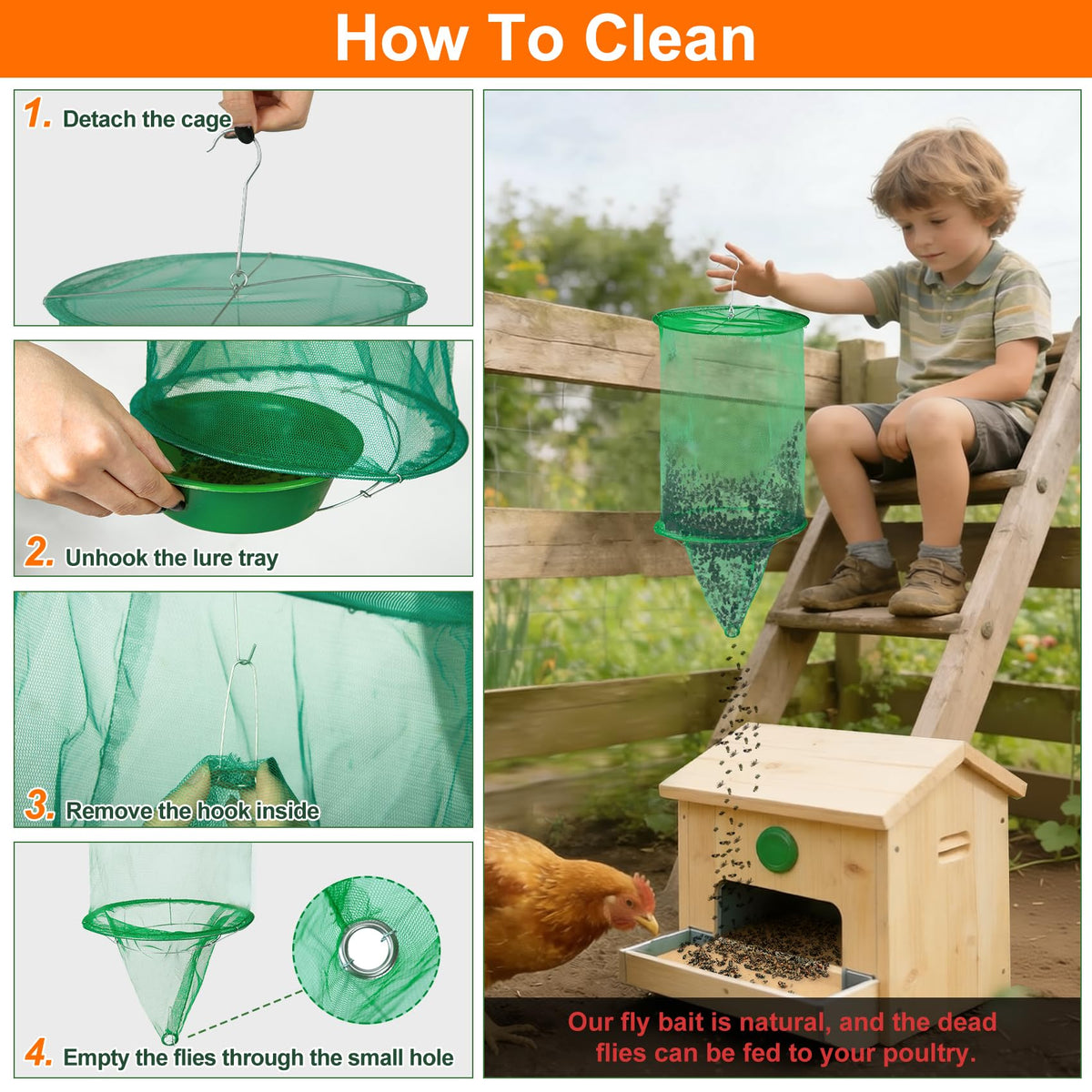 Dwcom Trap two-part design with gauze and iron wire
