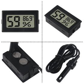 DWEII probe-enabled hygrometer provides built-in temperature probe for localized checks