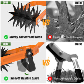 DwelSpire adjustable height positions, 18 to 61 inches, customizable reach.