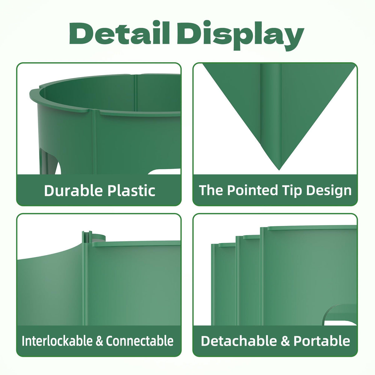 DwelSpire plant grow ring 10-inch border protects herb roots while watering