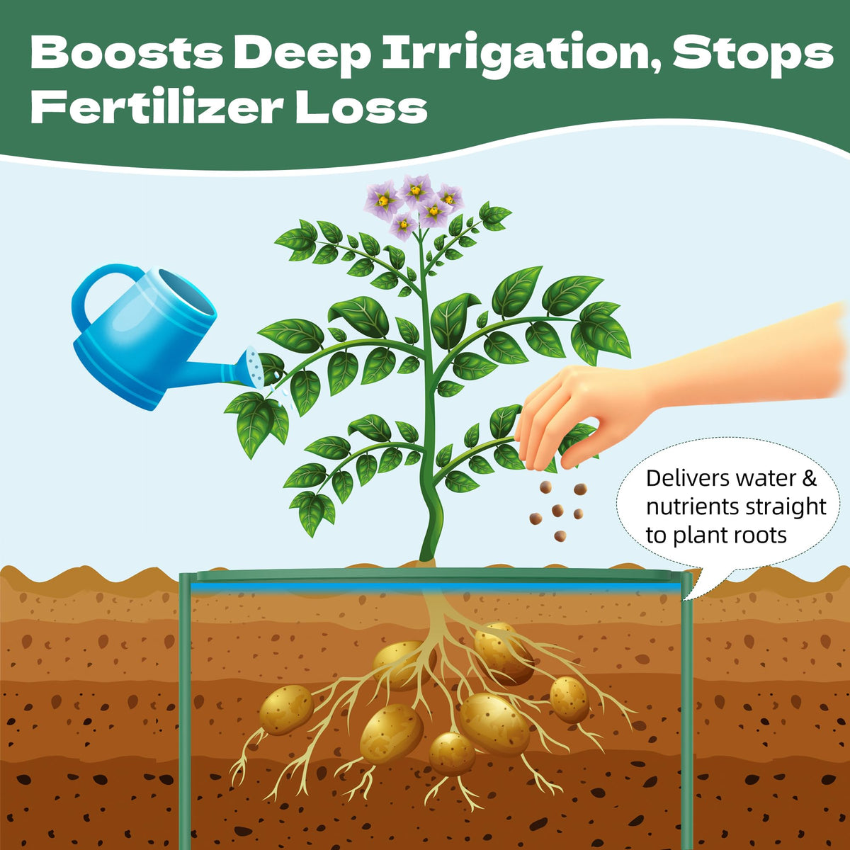 DwelSpire plant grow ring slot-and-edge detail showing tool-free connection