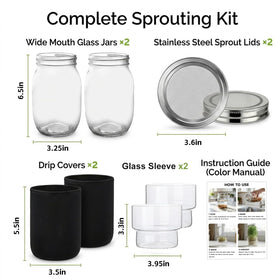 DWETG gift box sprouting kit for health-minded adults and kids.