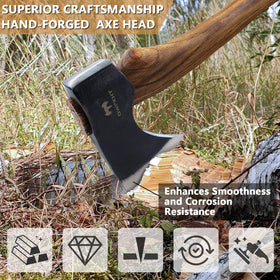DWFKHT camping axe ready for woodland chopping