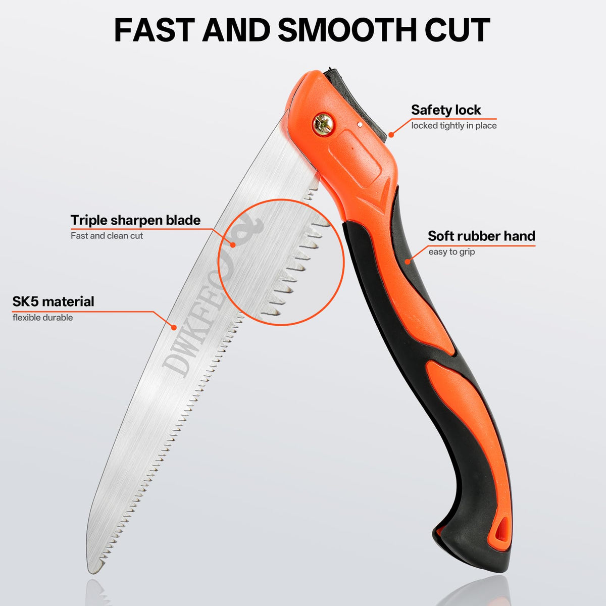 DWKFEOQ rope saw extended length for flexible trail cutting