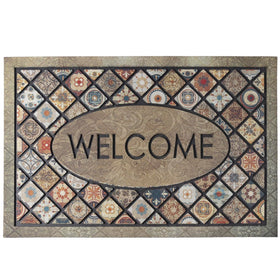 DWKKX durable welcome door mat 24x36 traps dirt at the entry