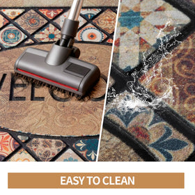 DWKKX easy-clean door mat cleans with hose or vacuum