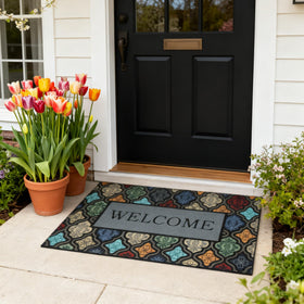 DWKKX non-slip rubber back keeps the mat in place on slippery surfaces.