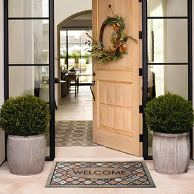 DWKKX non-slip back rubber doormat prevents slips on wet days