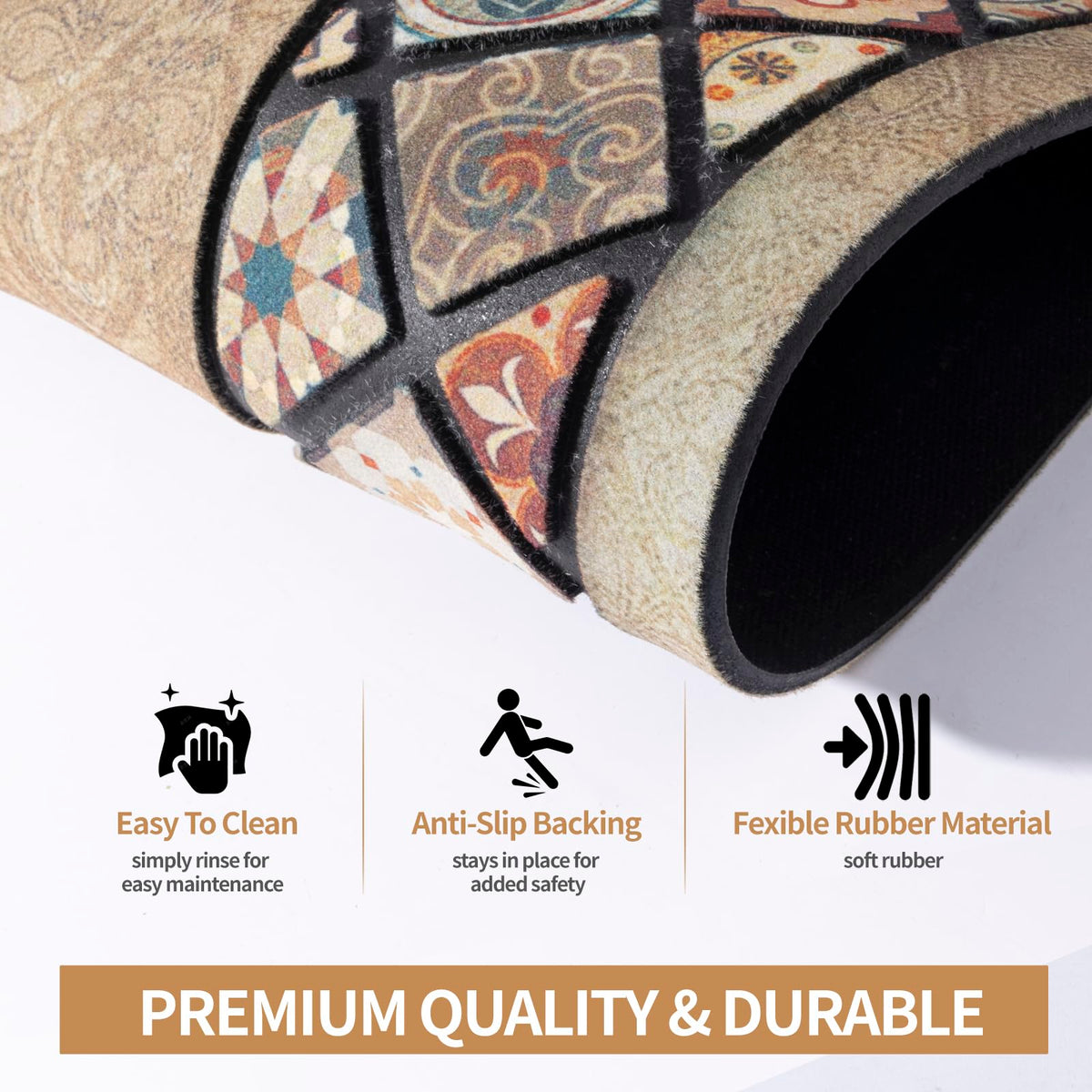 DWKKX weather-resistant entrance mat suits outdoor and indoor use