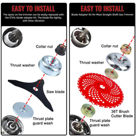 DWSFADA universal adapter kit demonstrates broad compatibility with most trimmers