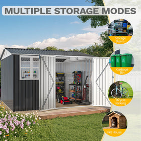 DWVO 10x10 shed tool bike pet space versatile storage
