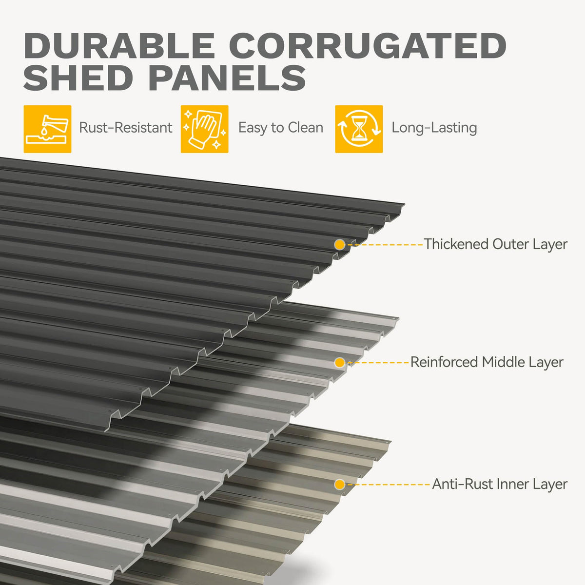 DWVO 10x8ft shed ventilation vents ensuring airflow and dampness control.