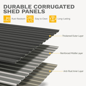 DWVO 10x8ft shed ventilation vents ensuring airflow and dampness control.