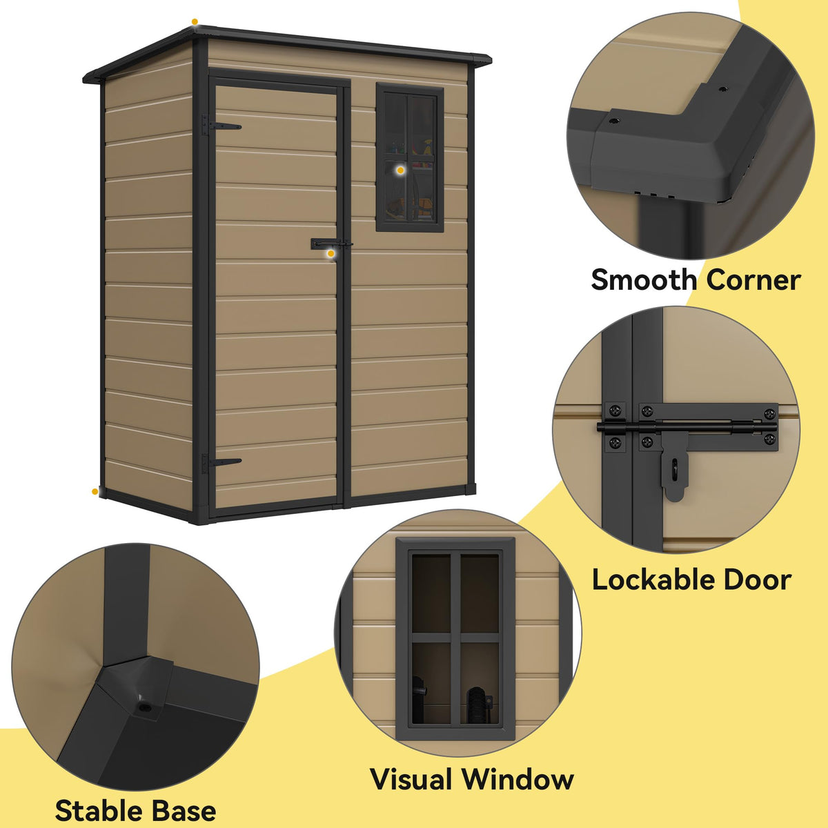 DWVO lockable door on outdoor shed enhances security during storage