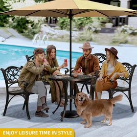DWVO anti-slip feet keep the table stable on uneven surfaces during gatherings.