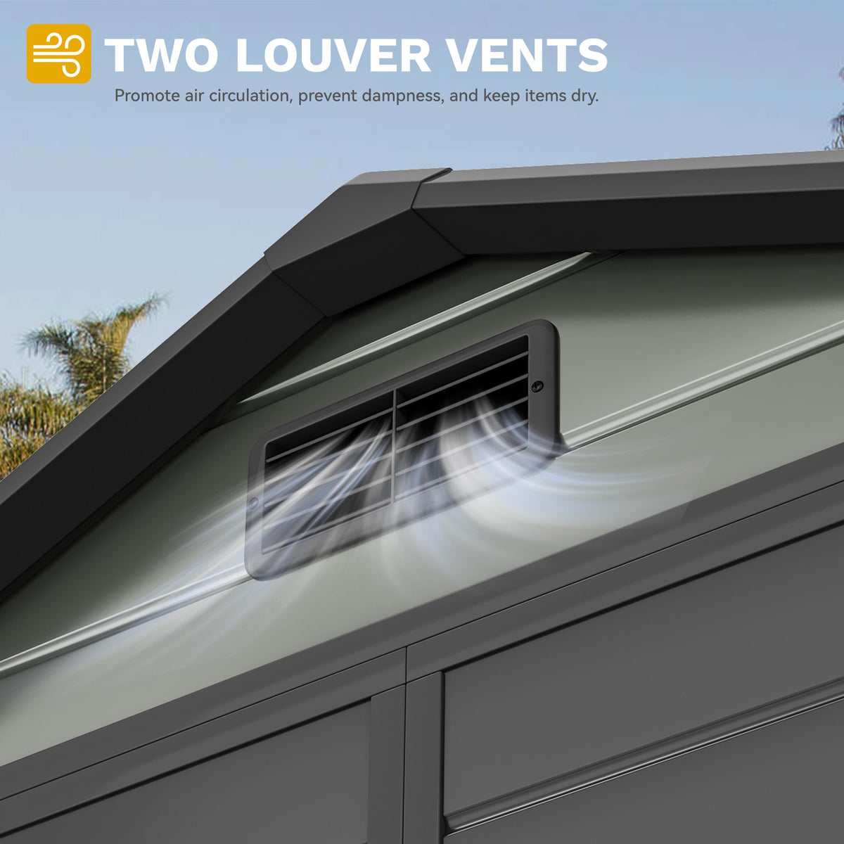 DWVO clear side windows brighten the interior for easy organization.