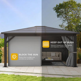DWVO double-layer sidewalls showcasing ventilation and privacy