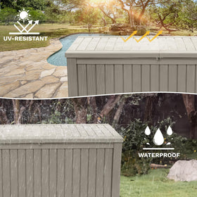 DWVO hydraulic-lid support deck box ensures smooth, safe lid operation.