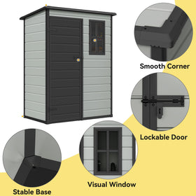 DWVO lockable door with window showing secure shelter protecting gear.