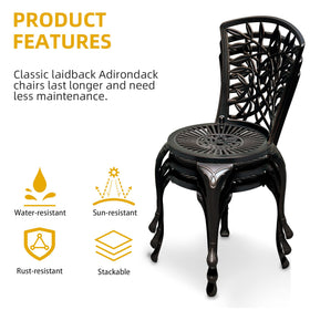 DWVO chair showing adjustable feet stabilizing on uneven decks