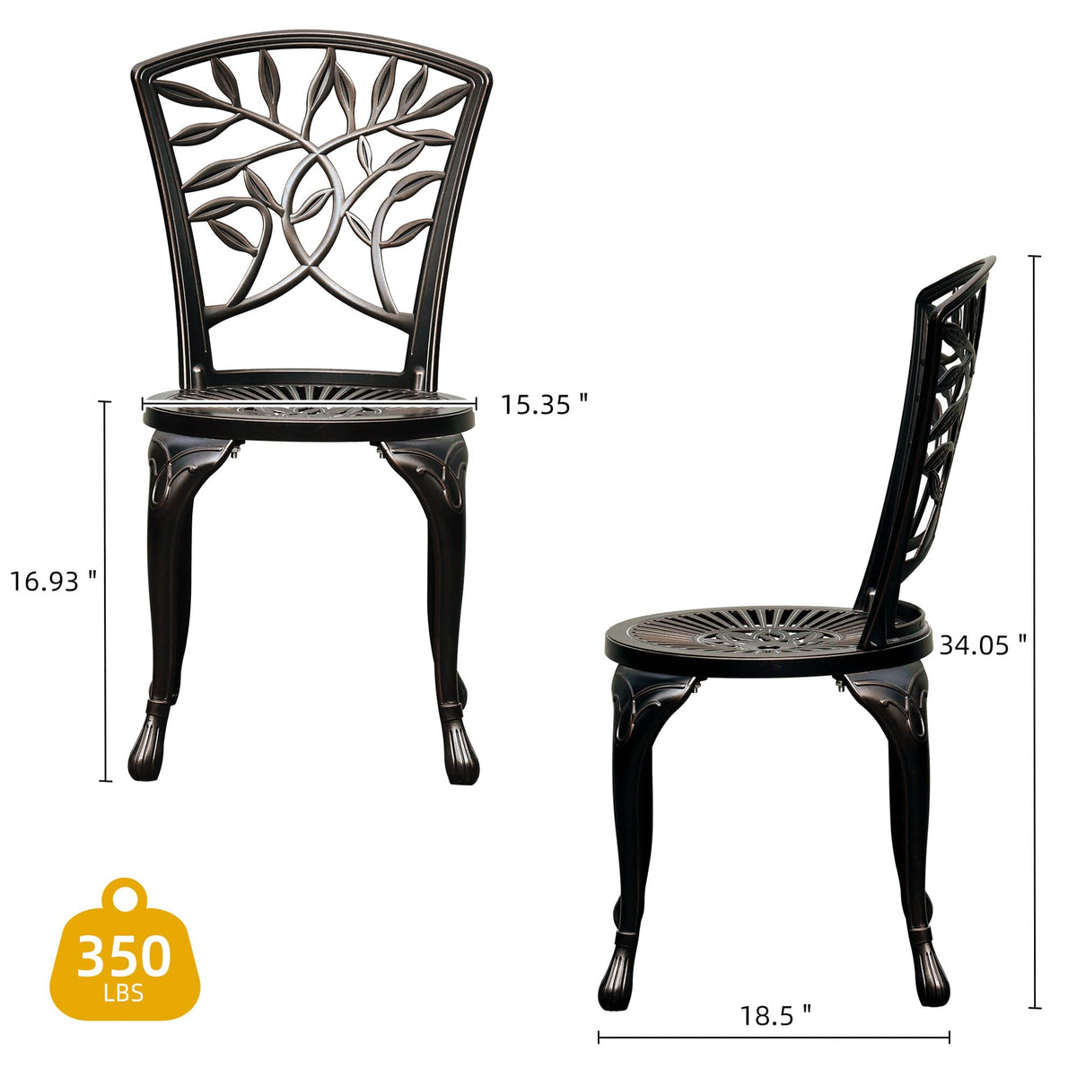 DWVO chair with anti-slip caps protecting floors and preventing movement