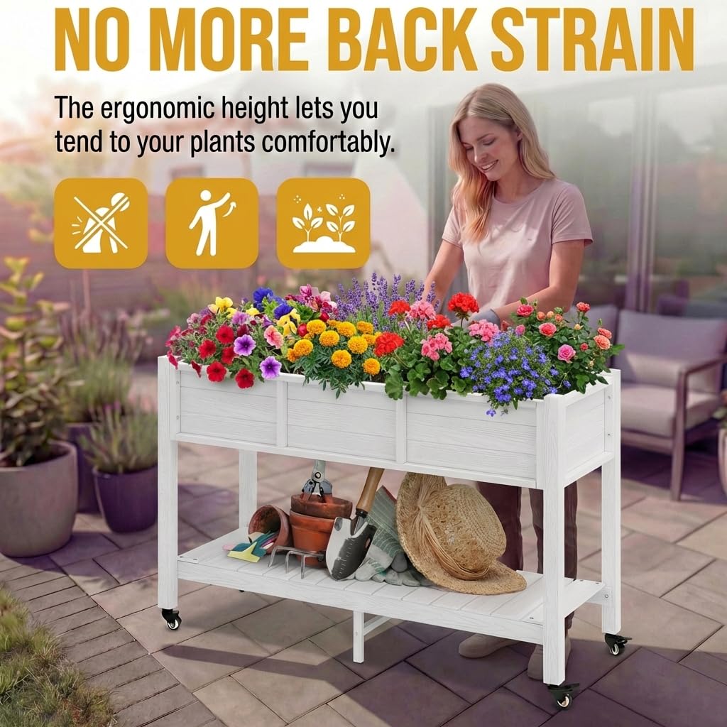 DWVO weather-resistant finish keeps a tidy garden look year-round.