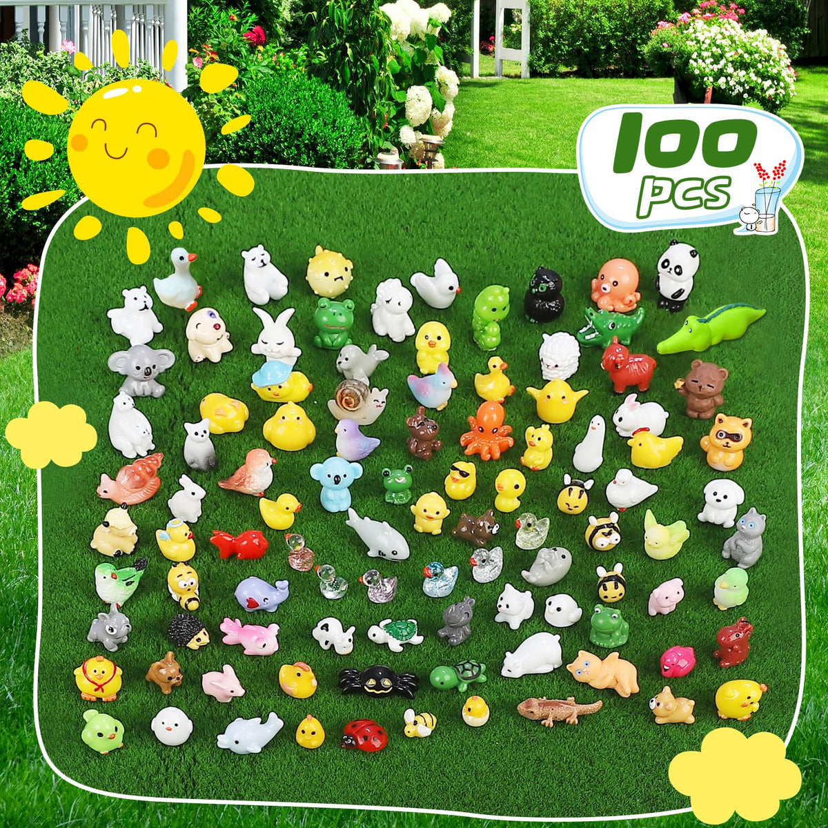 DWWPOO rabbit-figurine complements gardens with friendly, natural accents