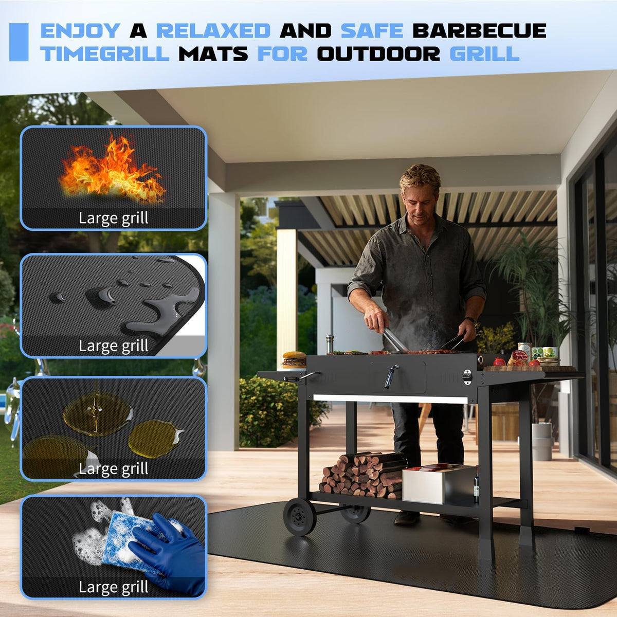 DXOKNQG high-density silica glass fiber mat stands up to weather and tough use.