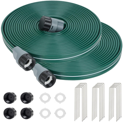 DXront sprinkler hose 25ft dual-mode for lawn and beds