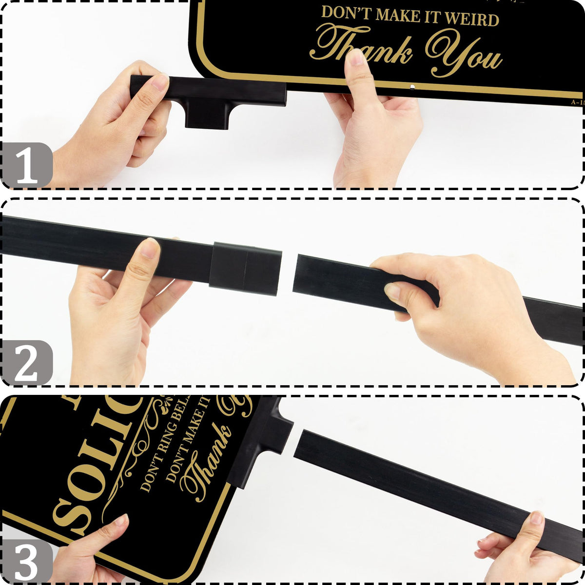 DXSIGN adjustable stake height up to 37 inches for optimal visibility
