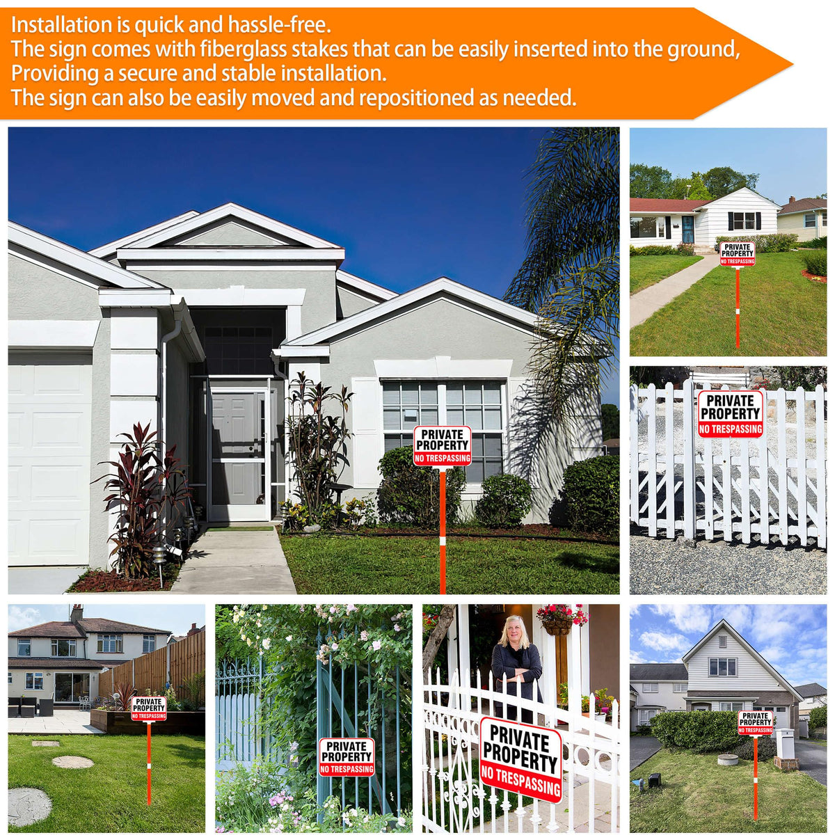 DXSIGN outdoor sign with UV-ink and 40-mil aluminum for fade resistance.
