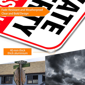 DXSIGN versatile placement for property boundaries, lakeside, rural areas, and private roads.