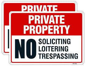Dxyizus No Trespassing Sign 10x14 aluminum for clear boundary visibility.